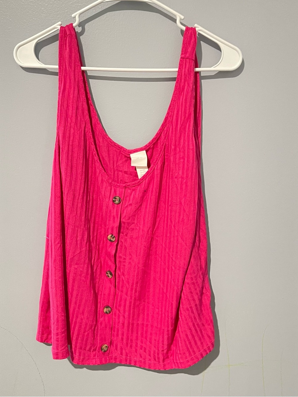 H&M Women's Tank Top in Bright Pink | Size XXL